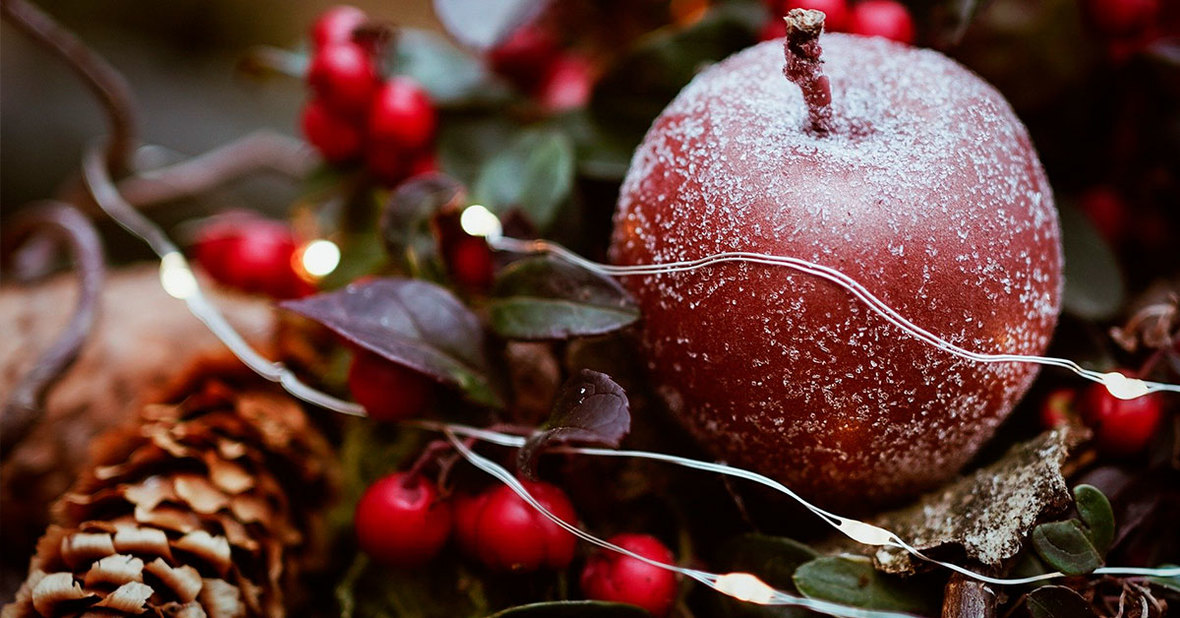 Centro de mesa navideño, típico incluso en una Navidad con coronavirus